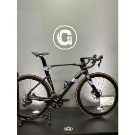 Bicicleta Black Orange Pratinum Pro Carbon Disc Tam Preta